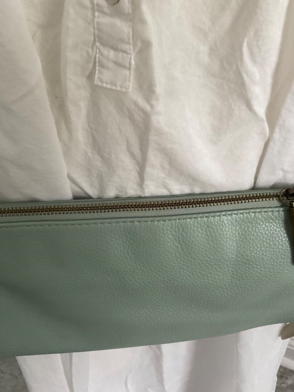 Elliott Lucca leather crossbody,green. - Picture 9 of 13